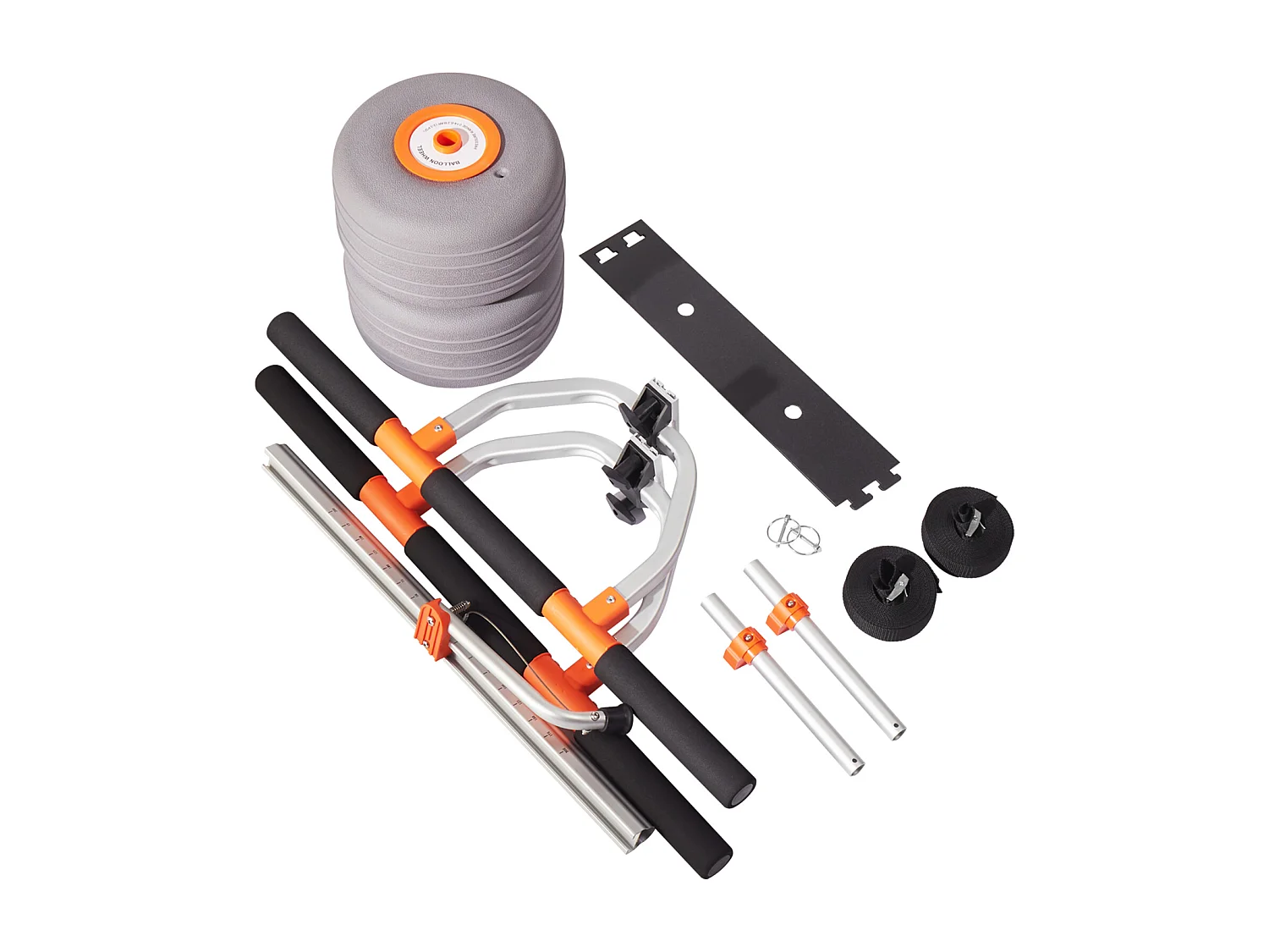 Chariot de Kayak SucceBuy, Capacité de Charge 158 kg, Chariot de Transport Paddle Pliable Compact, avec Pneus Gonflables en Polyuréthane 30,5 cm