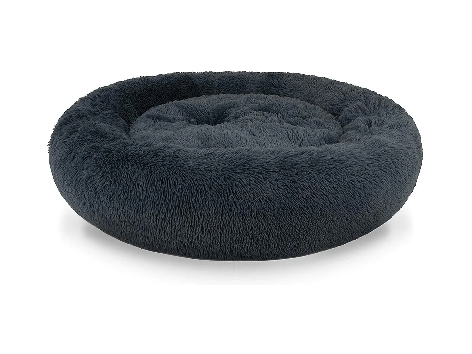 Valora Plush Pet Bed Dark Grey M 60 cm pour chiens et chats de taille moyenne