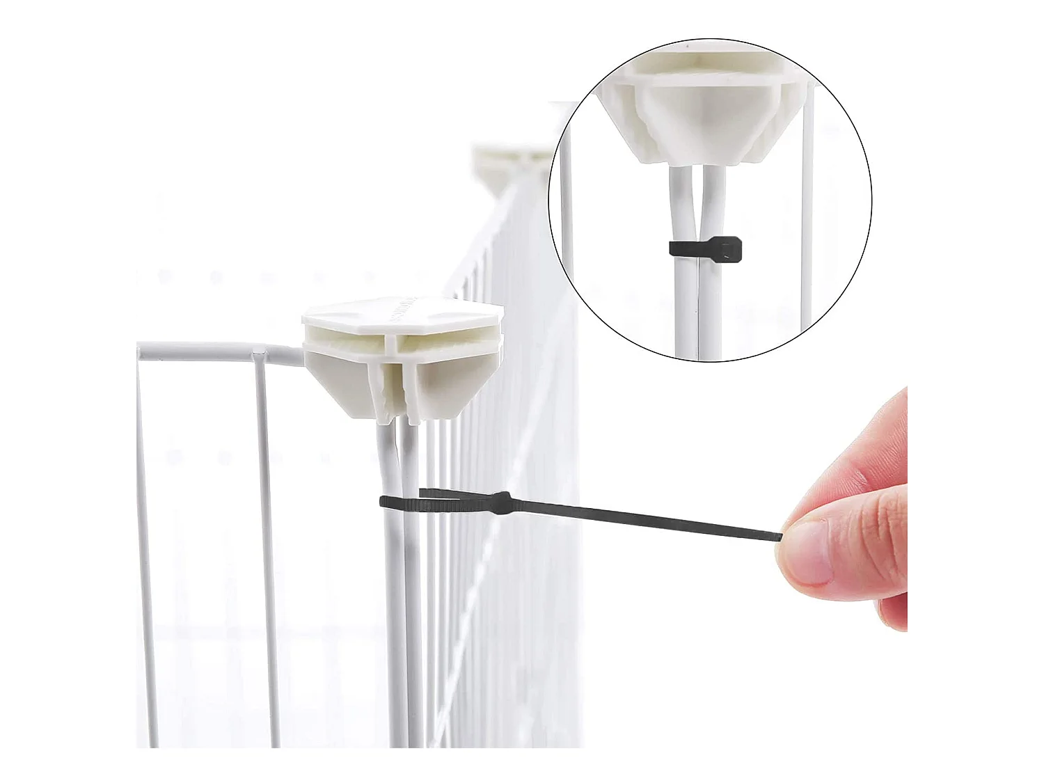 Valora Opvouwbare Speelpen voor Kleine Huisdieren – Dierenverblijf – Wit