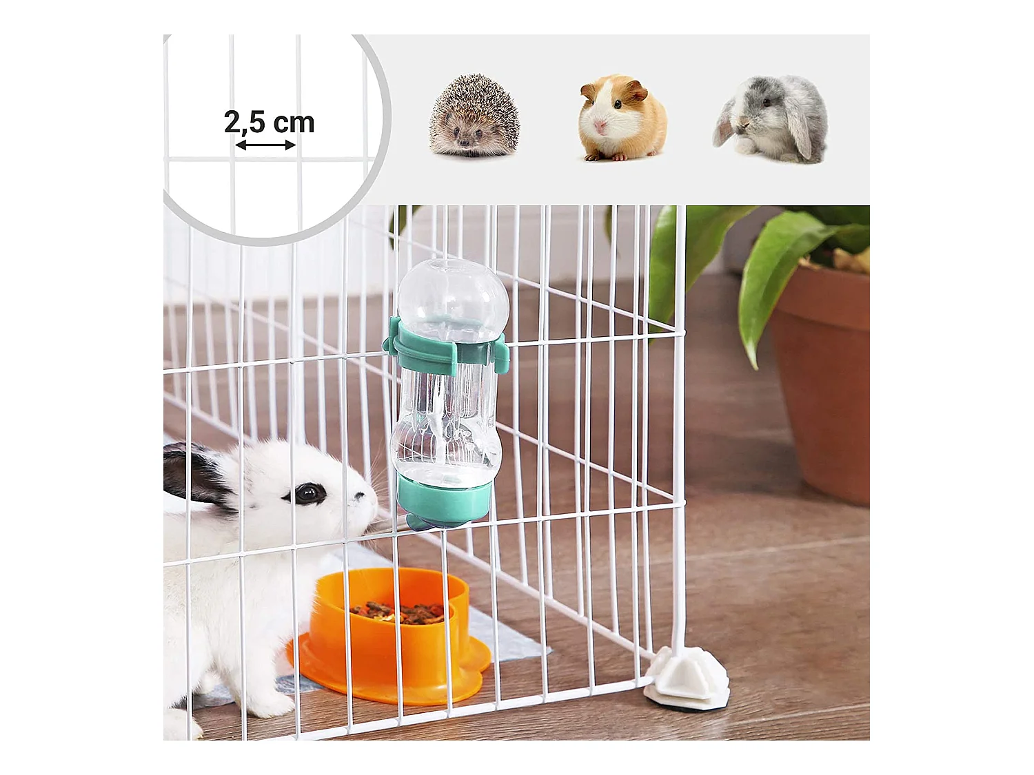 Valora Opvouwbare Speelpen voor Kleine Huisdieren – Dierenverblijf – Wit