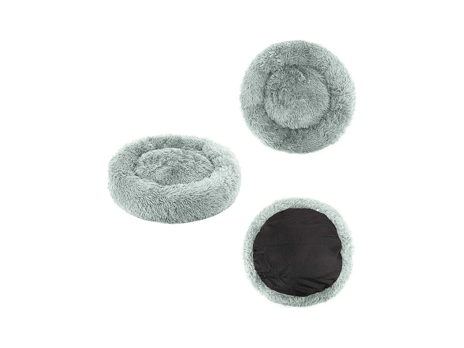 Valora Plush Pet Bed Gris Clair S 40 cm pour petits chiens et chats