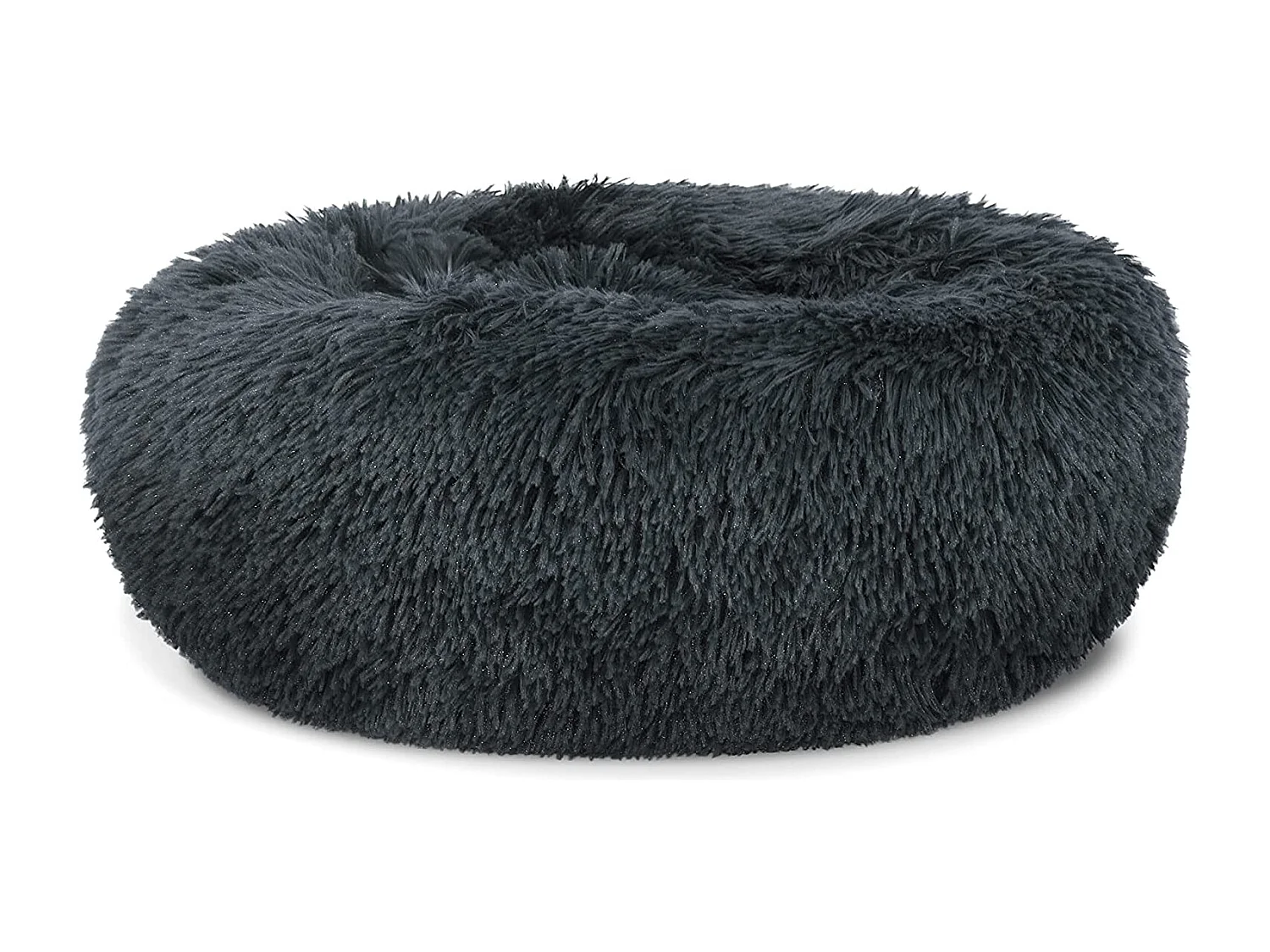 Legowisko dla zwierząt Valora Pluszowe Ciemnoszare S 40 cm dla małych psów i kotów