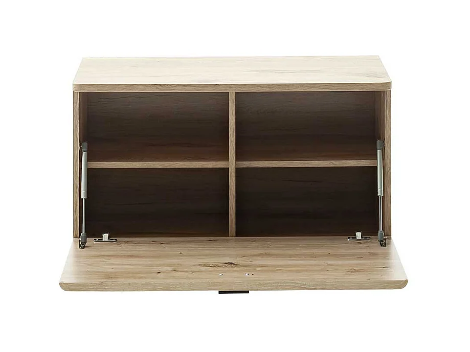 Schuhbank in Wildeichefarben Oberfläche melaminbeschichtet