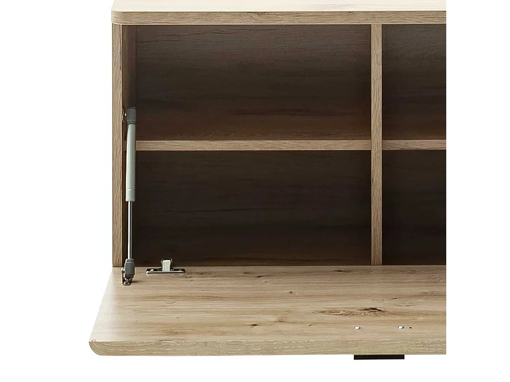 Schuhbank in Wildeichefarben Oberfläche melaminbeschichtet