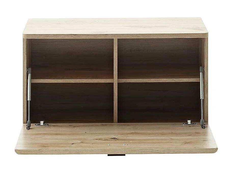 Schuhbank in Wildeichefarben Oberfläche melaminbeschichtet