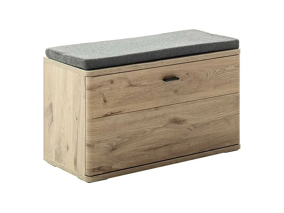 Schuhbank in Wildeichefarben Oberfläche melaminbeschichtet