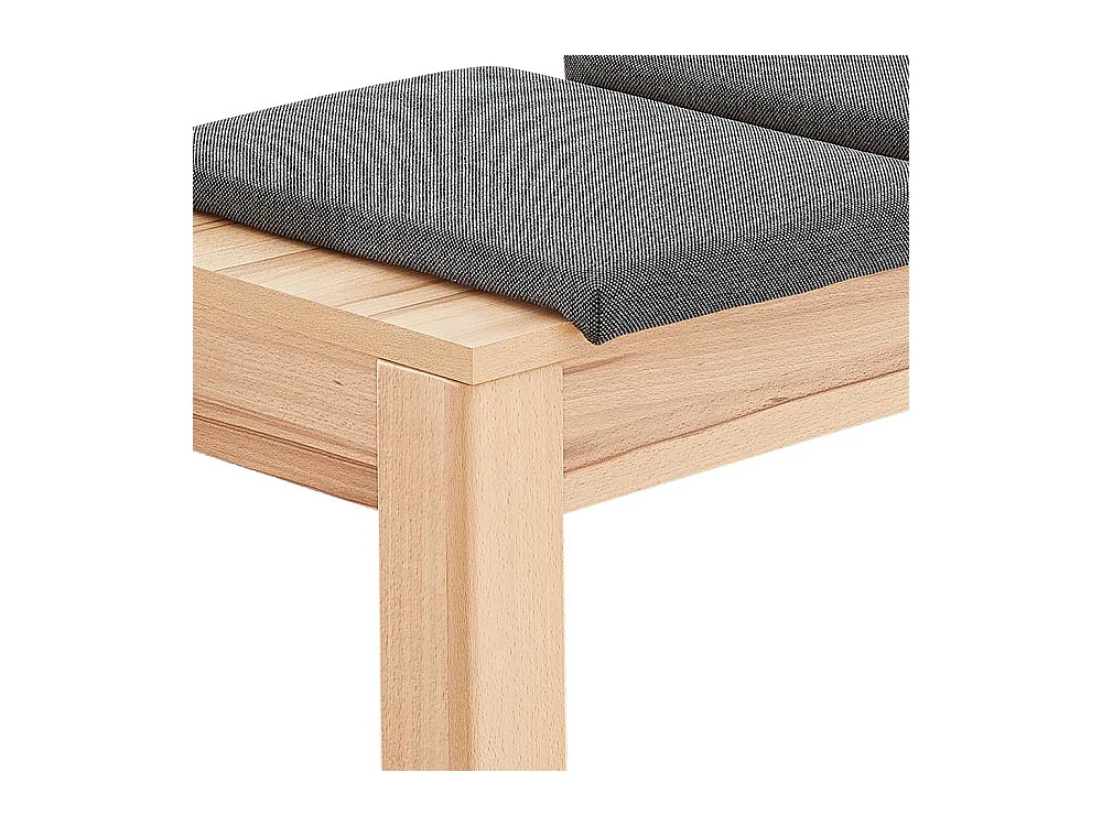 Esstischbank 3 Personen in Kernbuchefarben Anthrazit