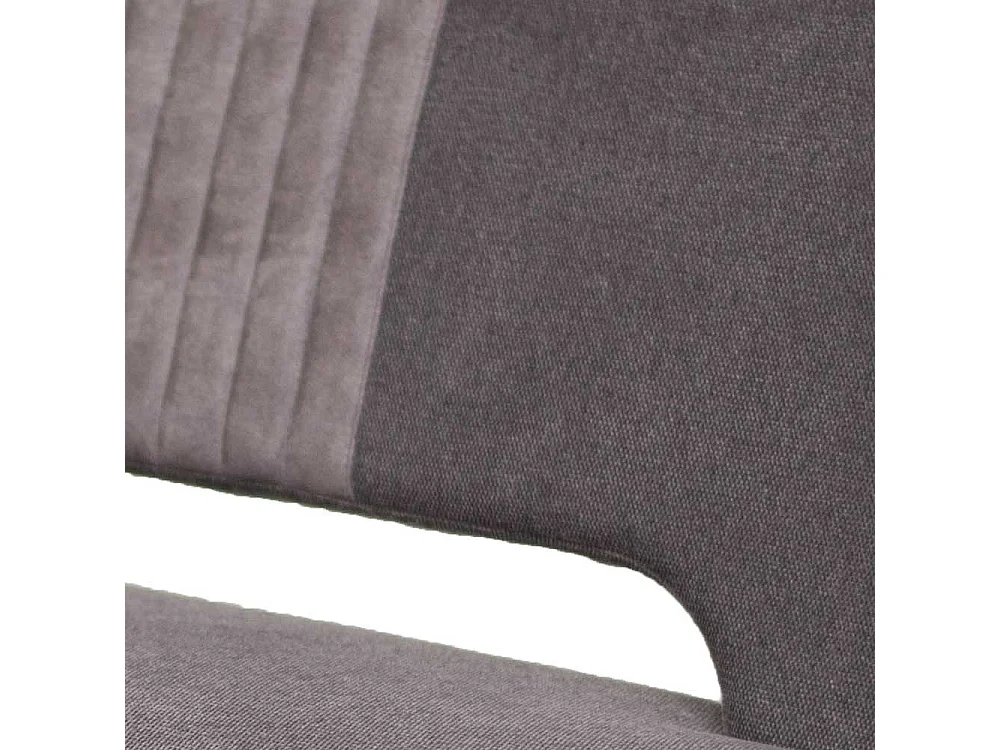 Esszimmer Sitzbank in Dunkelgrau & Eichefarben 160 cm breit