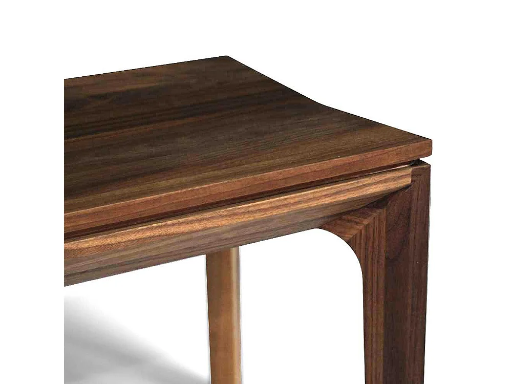 Esszimmerbank aus Nussbaum Massivholz geölt Retrostil