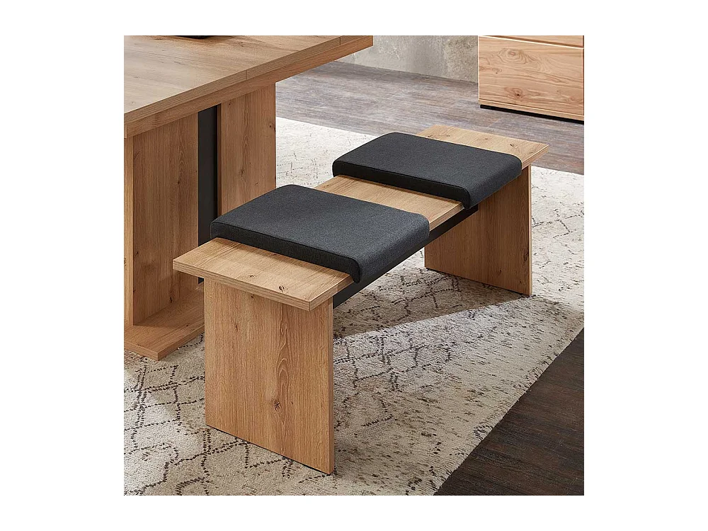 Esszimmersitzbank mit zwei Sitzplätzen zwei Polsterauflagen