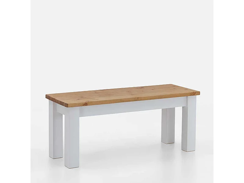 Esstischbank Kiefer zweifarbig aus Massivholz Landhausstil