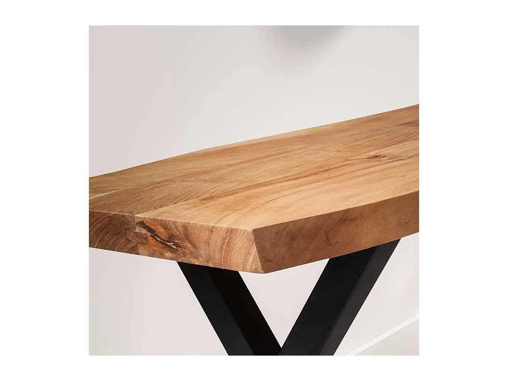 Holzbank Flurbank im Industry und Loft Stil 46 cm hoch