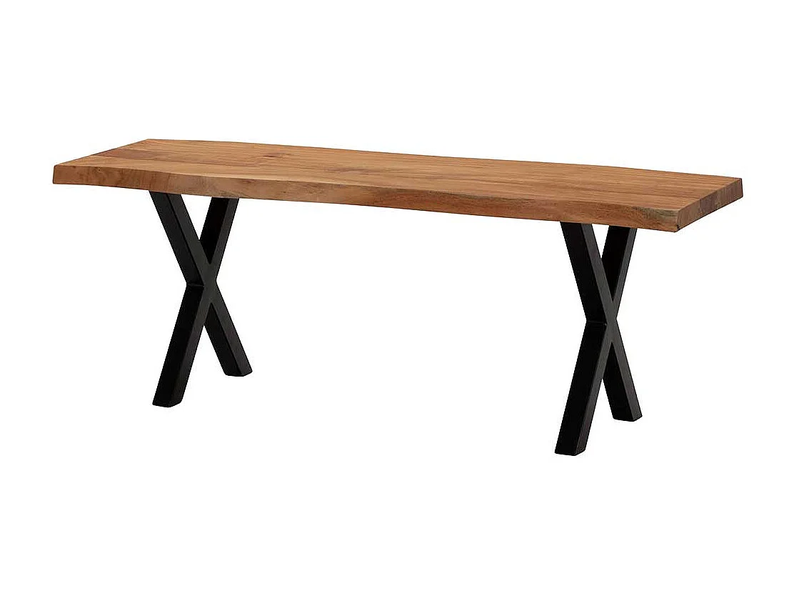 Holzbank Flurbank im Industry und Loft Stil 46 cm hoch