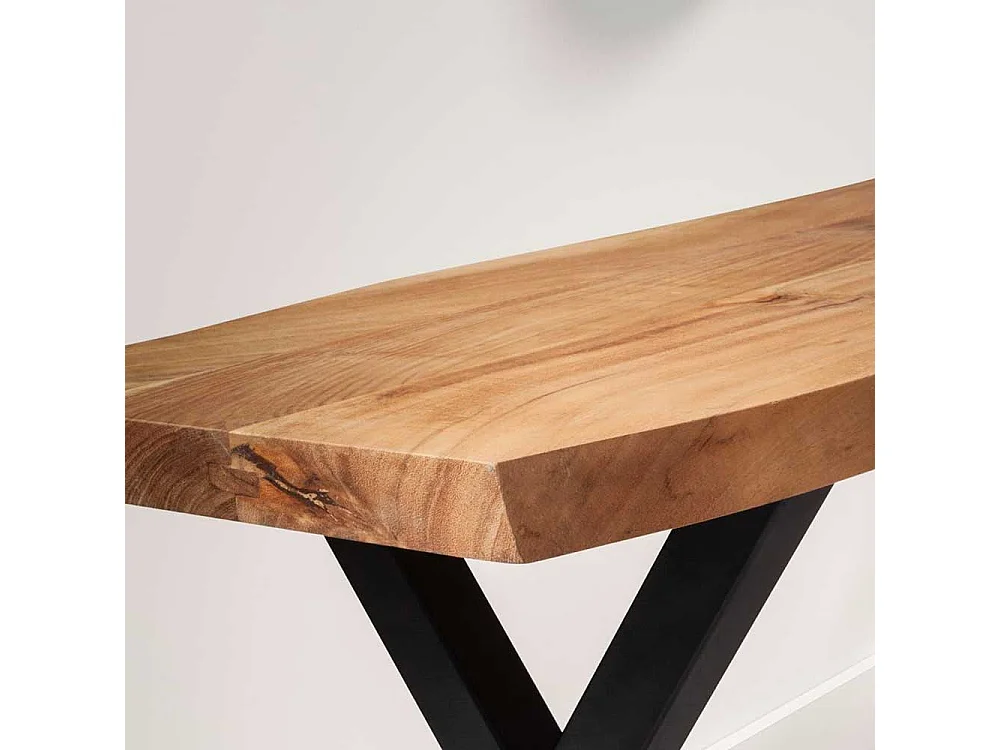 Holzbank Flurbank im Industry und Loft Stil 46 cm hoch