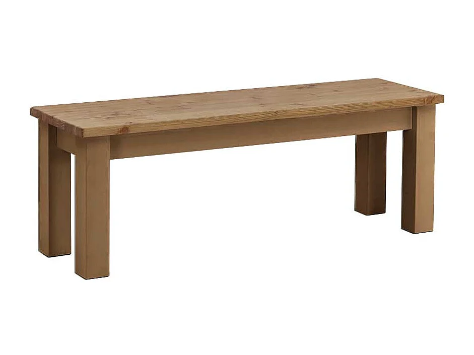 Massivholzbank ohne Lehne Kiefer geölt