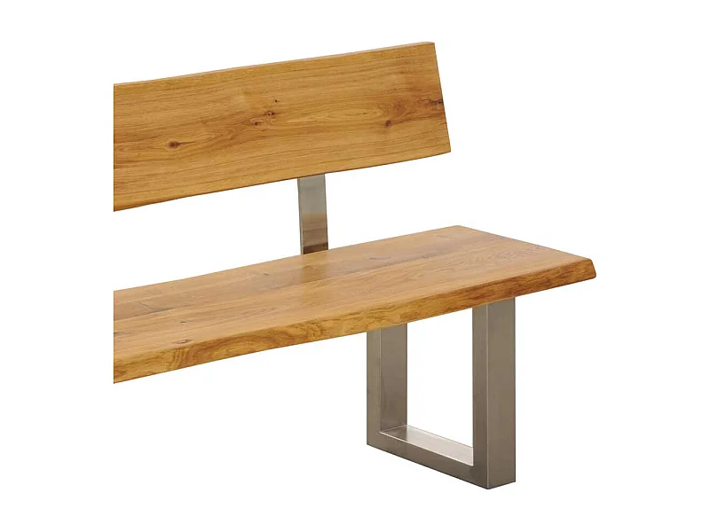 Essbank mit Baumkante Rückenlehne