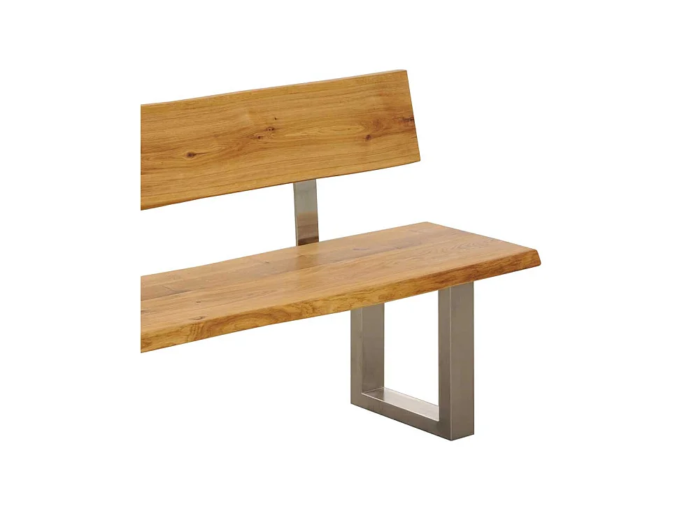 Essbank mit Baumkante Rückenlehne