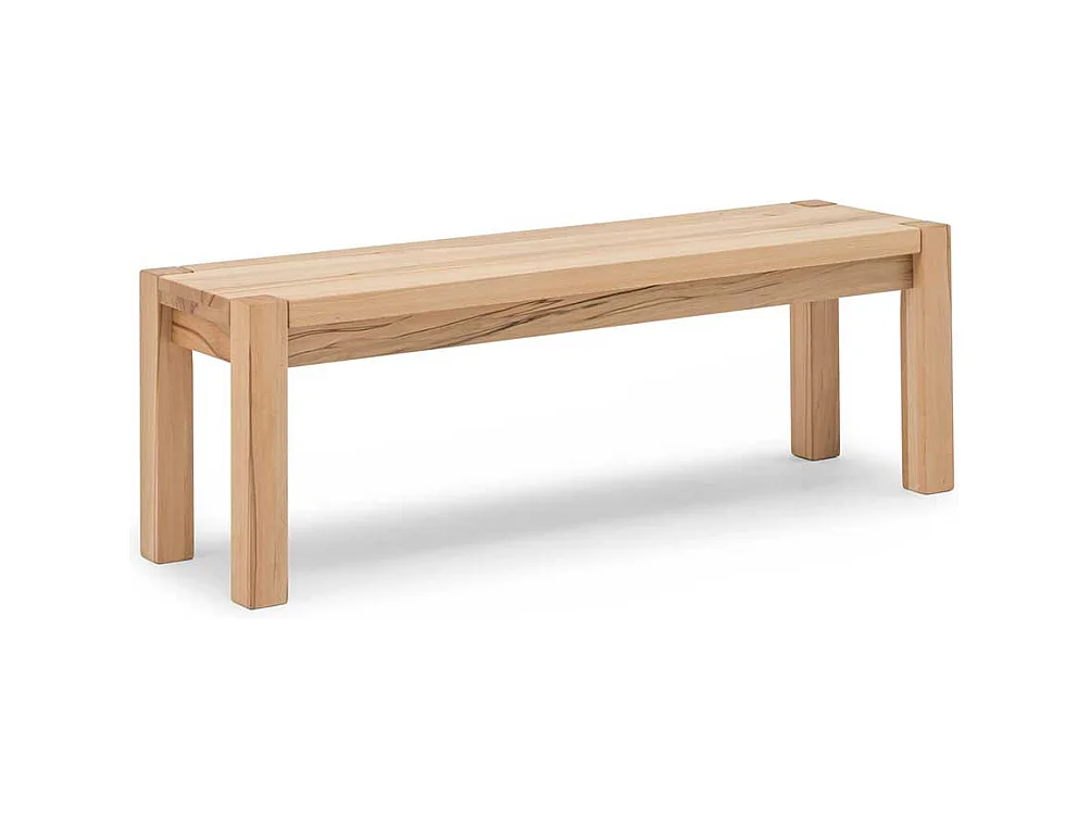 Sitzbank aus Kernbuche Massivholz 120 cm