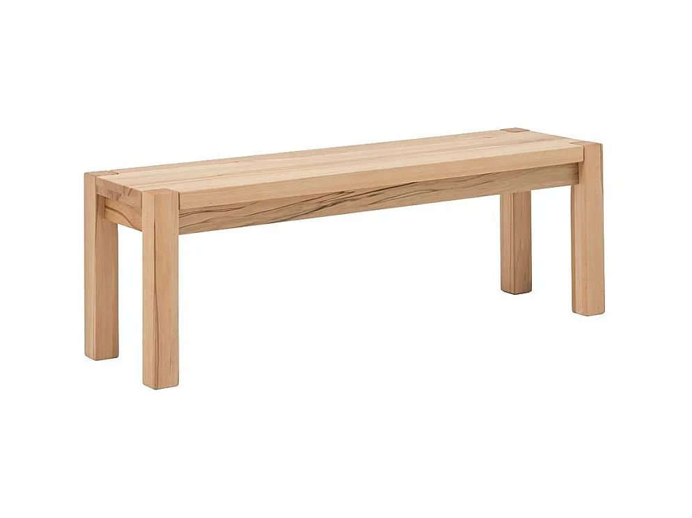 Sitzbank aus Kernbuche Massivholz 120 cm
