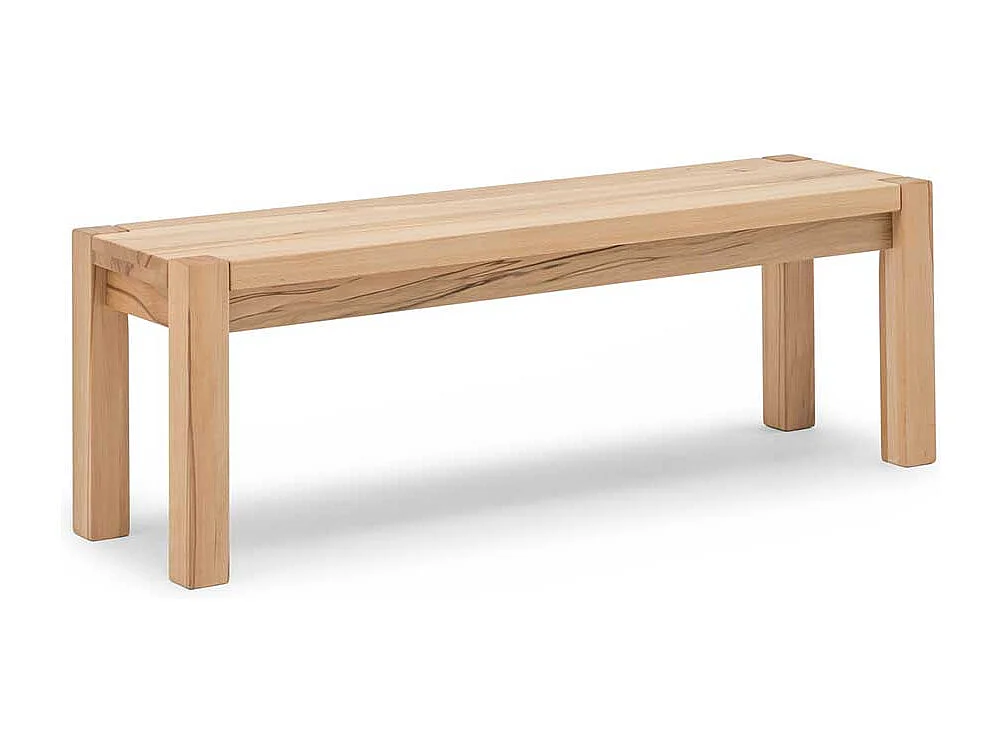 Sitzbank aus Kernbuche Massivholz 120 cm