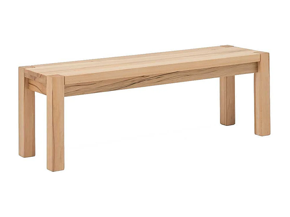 Sitzbank aus Kernbuche Massivholz 120 cm
