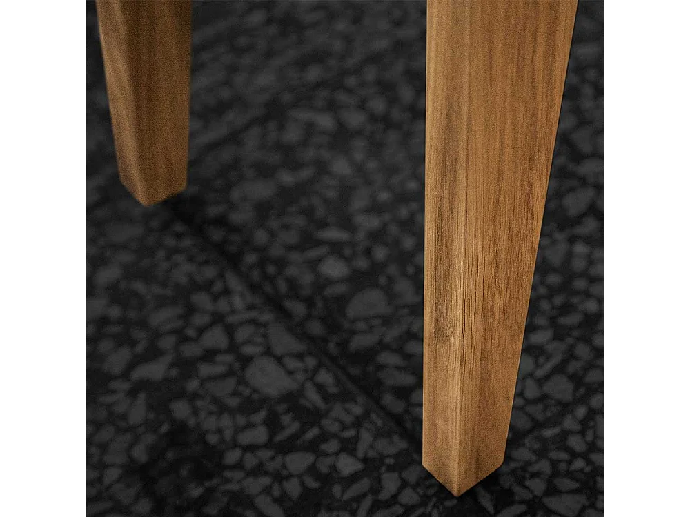 Esszimmer Sitzbank aus Wildeiche Massivholz Hellgrau Webstoff