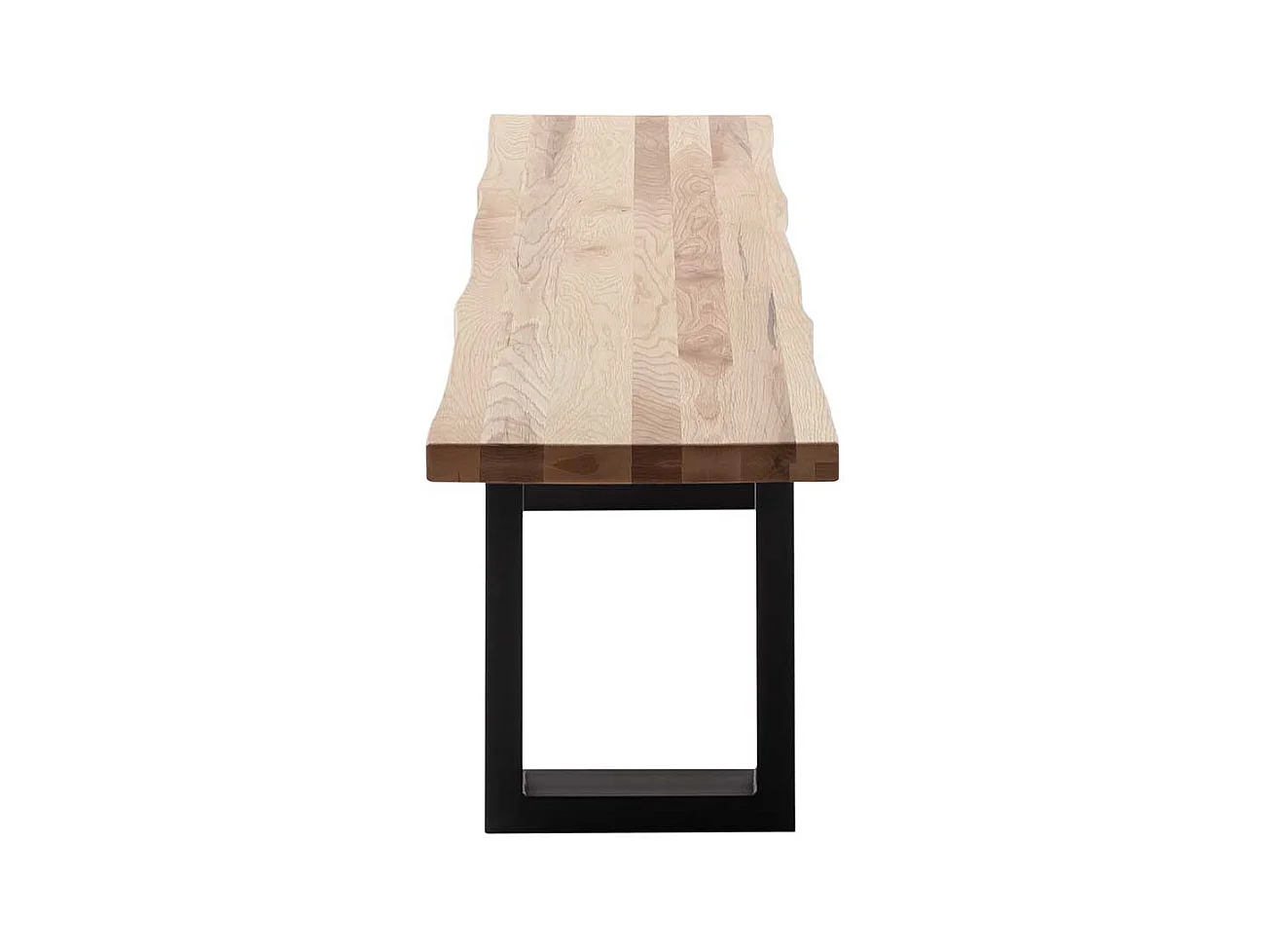 Sitzbank Essbank aus Massivholz & Metall im Industry und Loft Stil