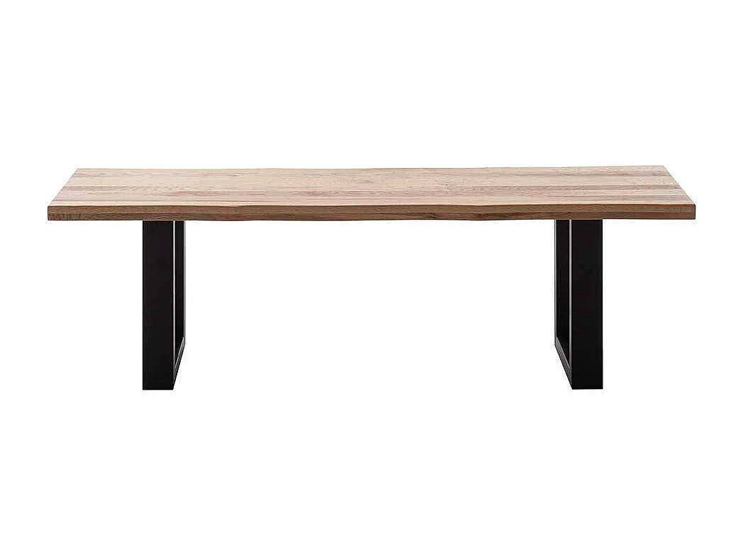 Sitzbank Essbank aus Massivholz & Metall im Industry und Loft Stil