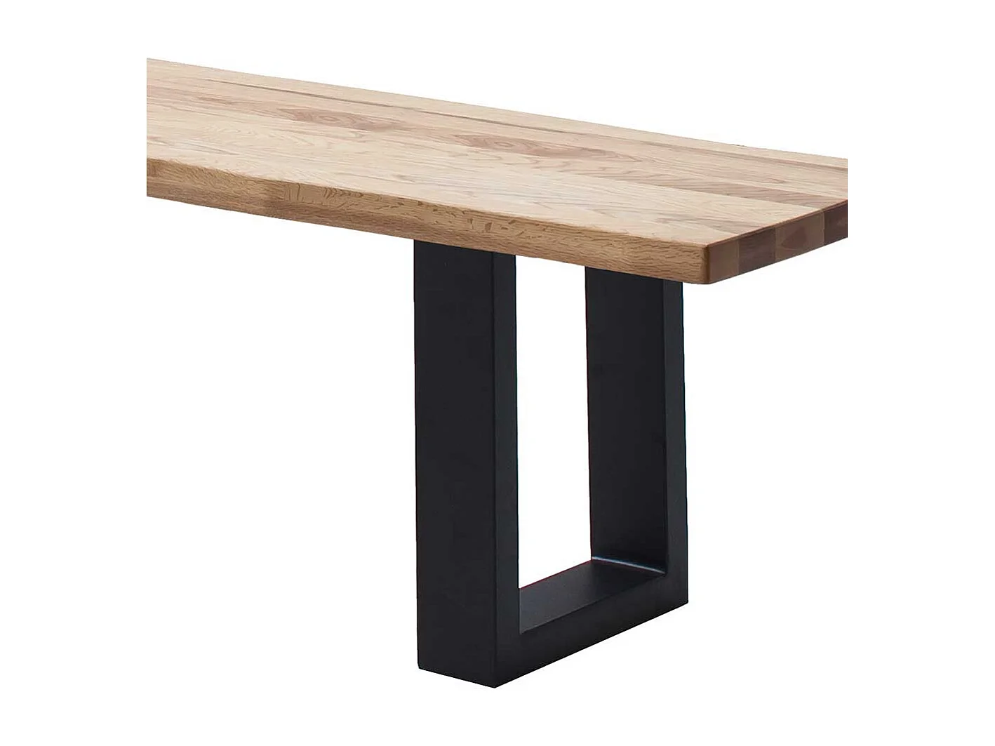 Sitzbank Essbank aus Massivholz & Metall im Industry und Loft Stil