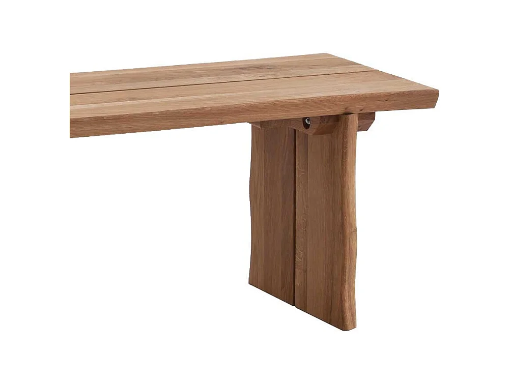 Baumkanten Bank aus Wildeiche massiv geölt