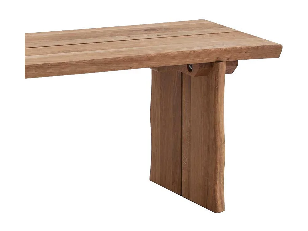 Baumkanten Bank aus Wildeiche massiv geölt