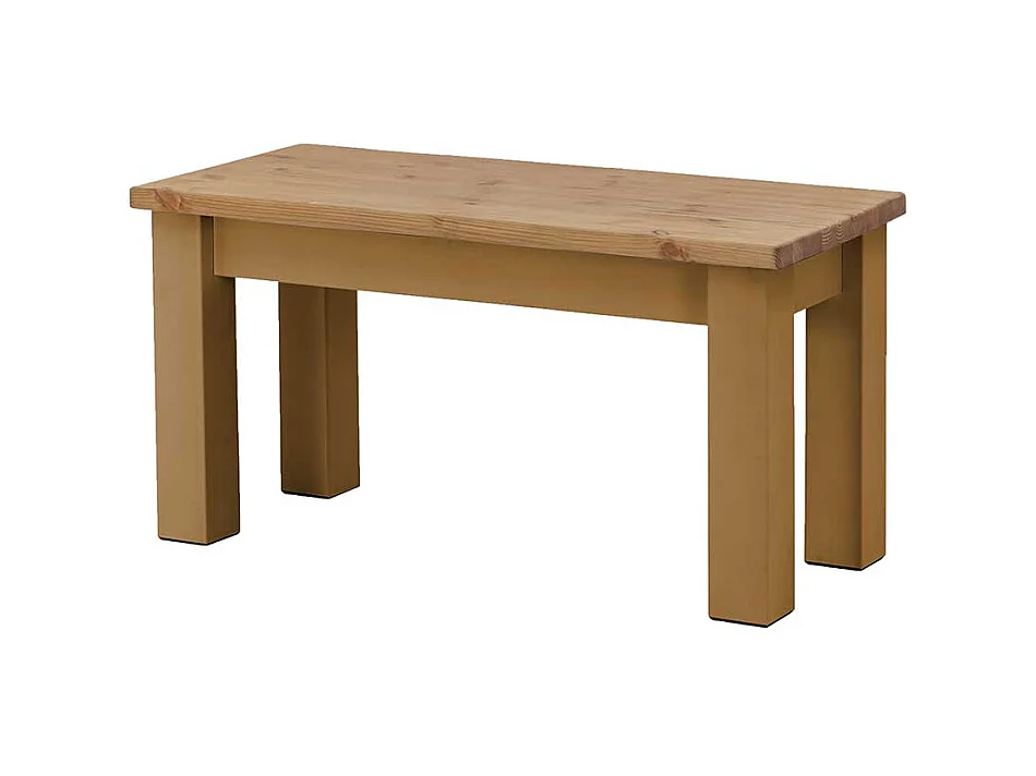 Kiefer Massivholz Sitzbank im Landhausstil 90 cm oder 110 cm breit