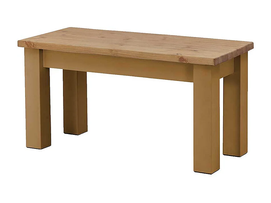 Kiefer Massivholz Sitzbank im Landhausstil 90 cm oder 110 cm breit