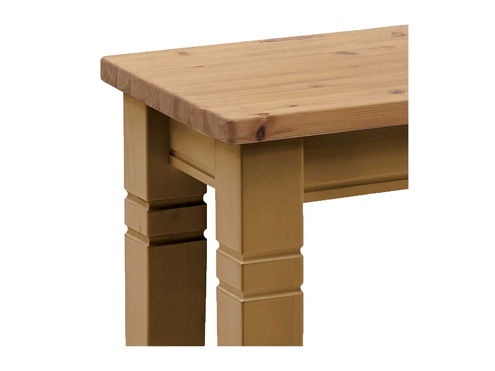Esstischbank aus Kiefer massiv in Laugenfarben 46 cm Sitzhöhe