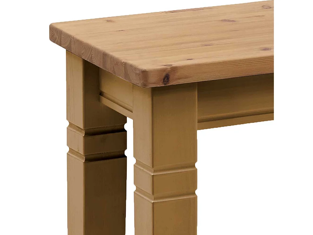 Esstischbank aus Kiefer massiv in Laugenfarben 46 cm Sitzhöhe