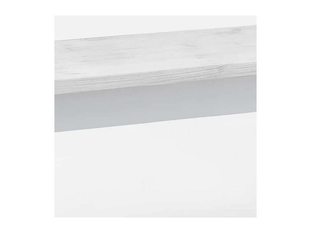 Weiße Landhaus Küchenbank ohne Lehne Kiefer Massivholz