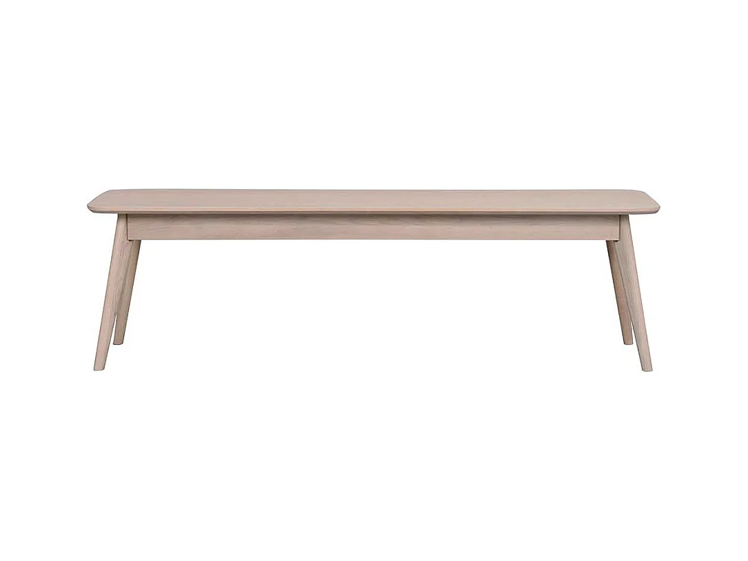 Sitzbank in Eiche White Wash lackiert 155 cm breit