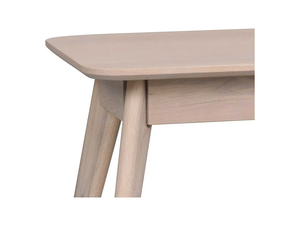 Sitzbank in Eiche White Wash lackiert 155 cm breit