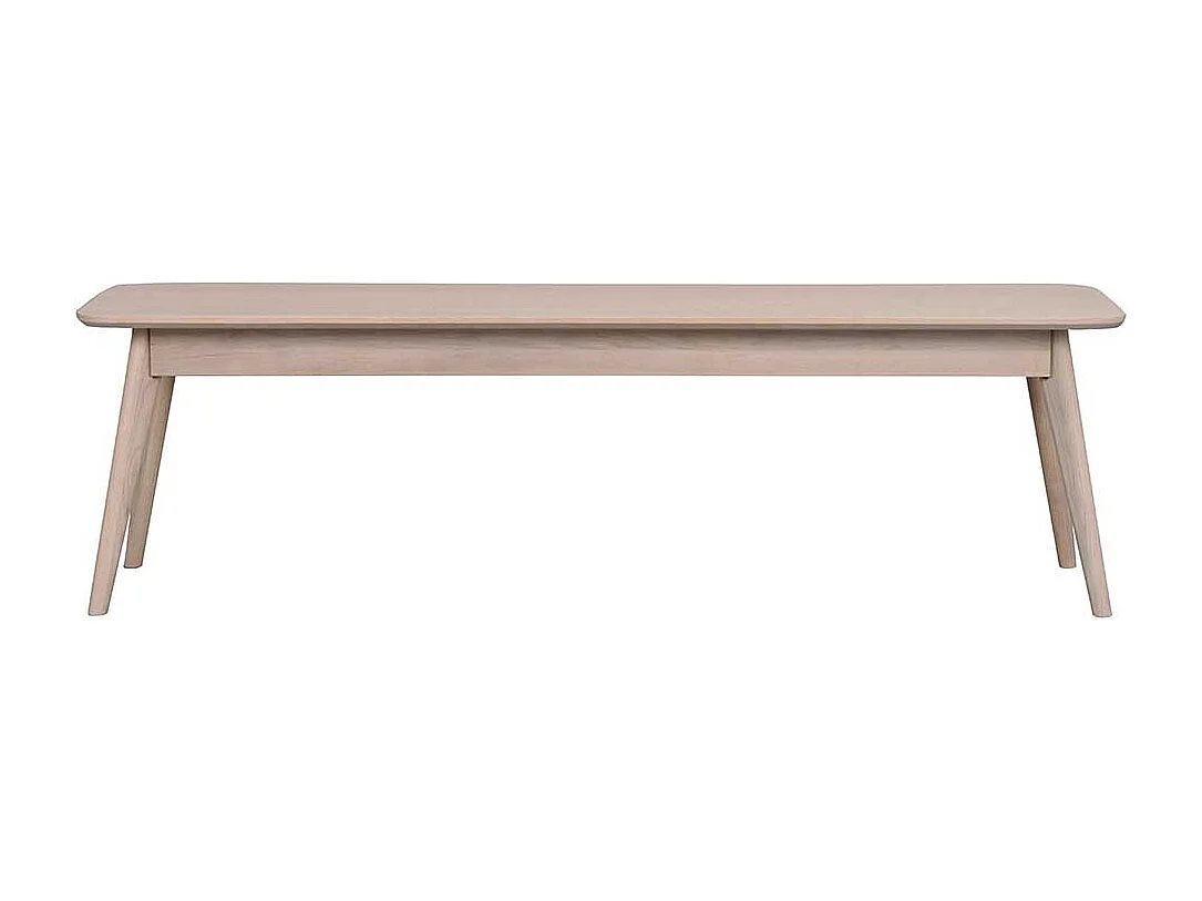 Sitzbank in Eiche White Wash lackiert 155 cm breit