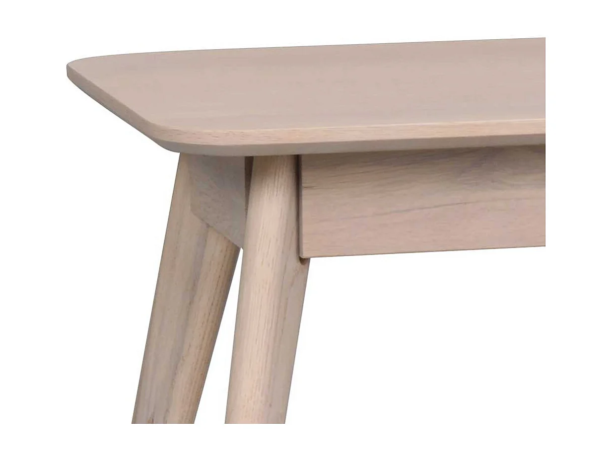 Sitzbank in Eiche White Wash lackiert 155 cm breit