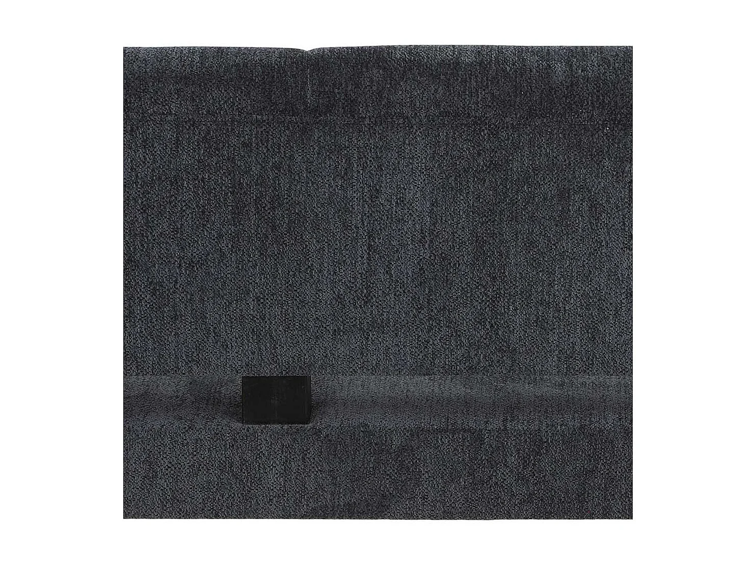 Polsterbank Anthrazit aus Chenillegewebe Metall