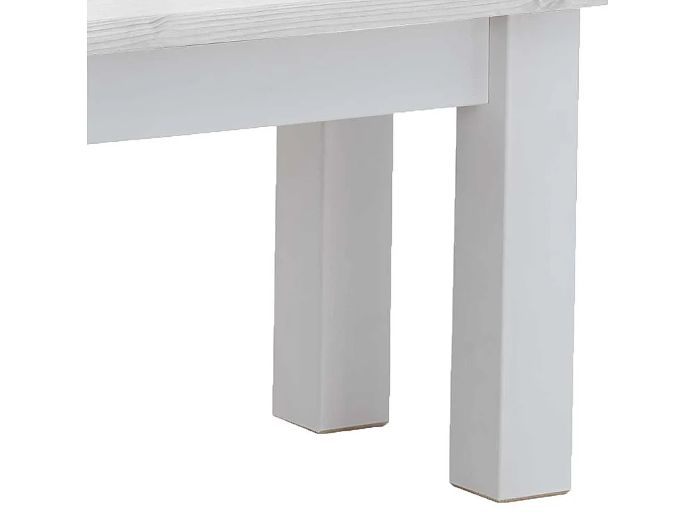 Weiße Landhaus Küchenbank ohne Lehne Kiefer Massivholz