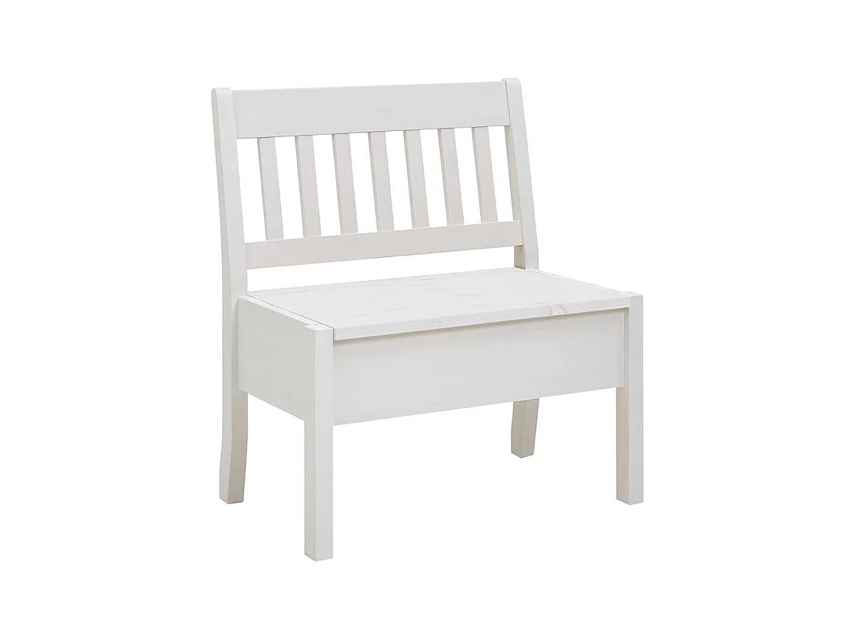 Küchenbank in Weiß Kiefer massiv Truhe