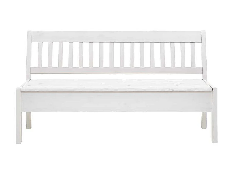 Küchenbank in Weiß Kiefer massiv Truhe