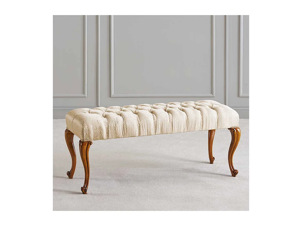 Polstersitzbank in italienischem Design 123 cm breit - 53 cm hoch