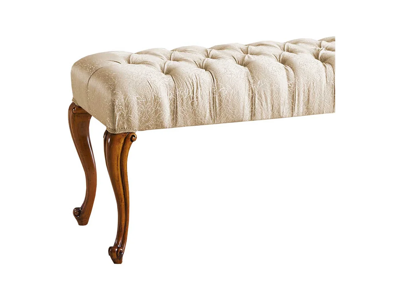 Polstersitzbank in italienischem Design 123 cm breit - 53 cm hoch