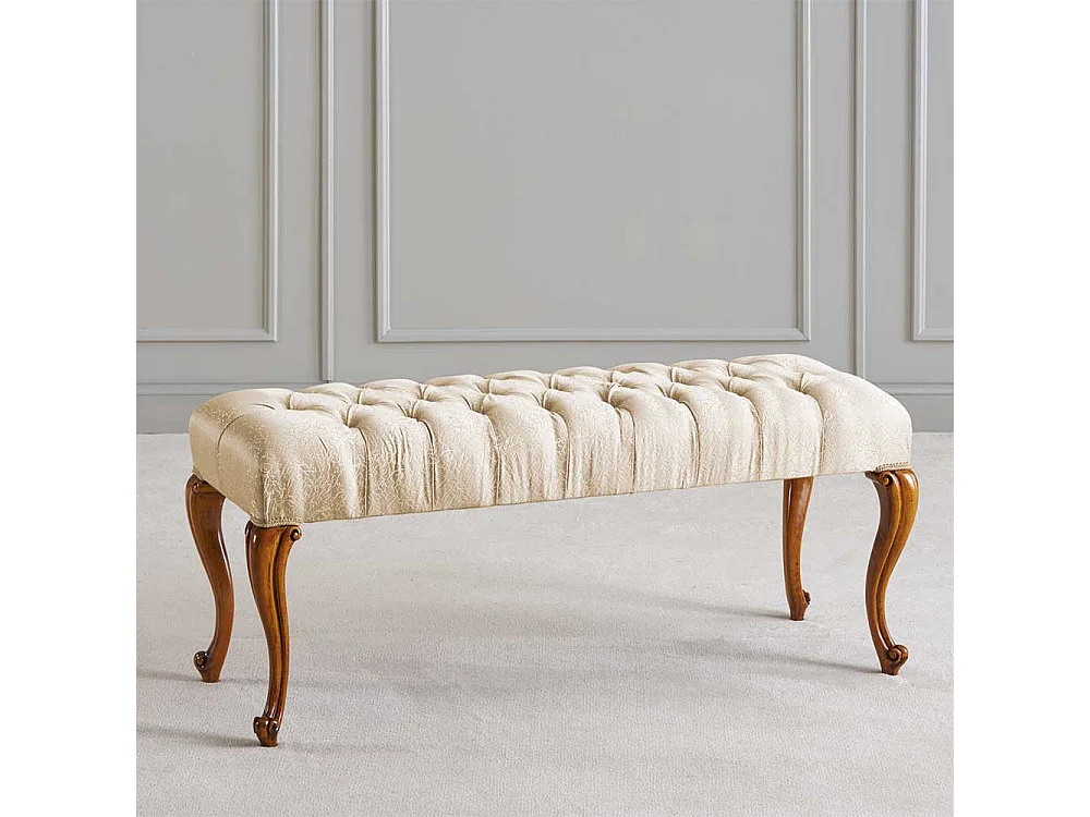Polstersitzbank in italienischem Design 123 cm breit - 53 cm hoch