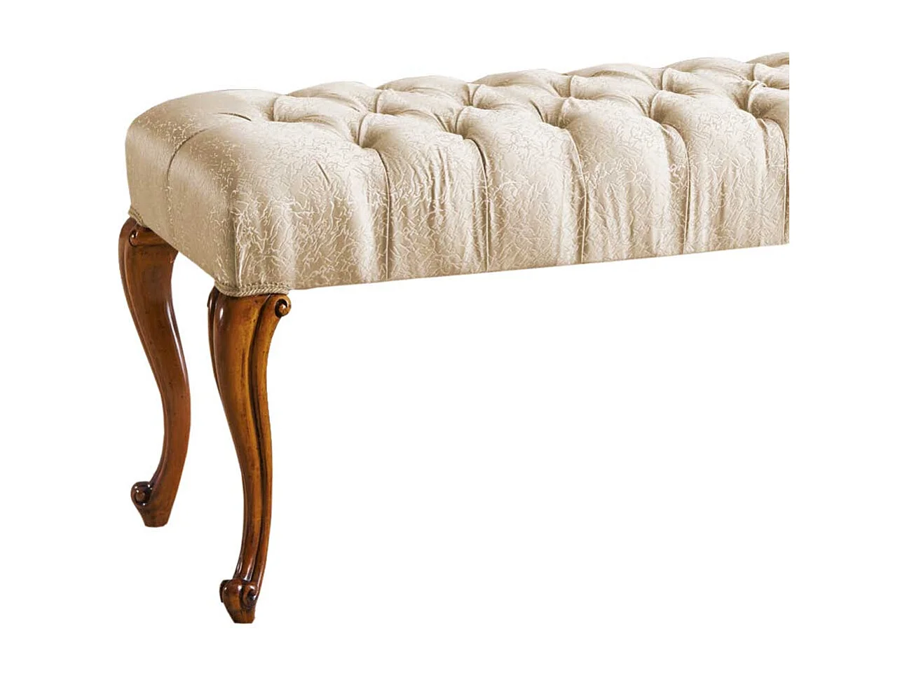 Polstersitzbank in italienischem Design 123 cm breit - 53 cm hoch