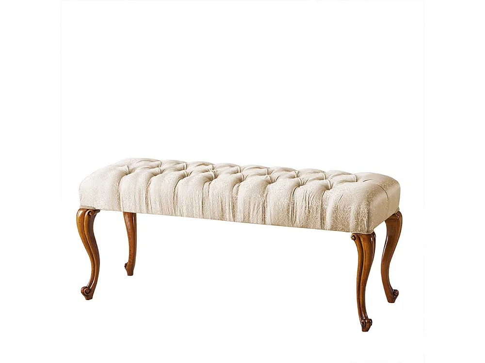 Polstersitzbank in italienischem Design 123 cm breit - 53 cm hoch