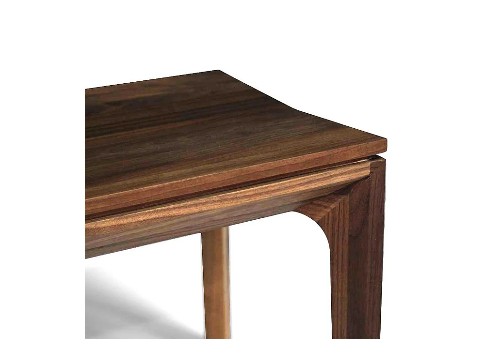 Esszimmerbank aus Nussbaum Massivholz geölt Retrostil